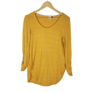 Anthropologie Akemi + Kin Maize Golden Yellow Long Sleeve M
